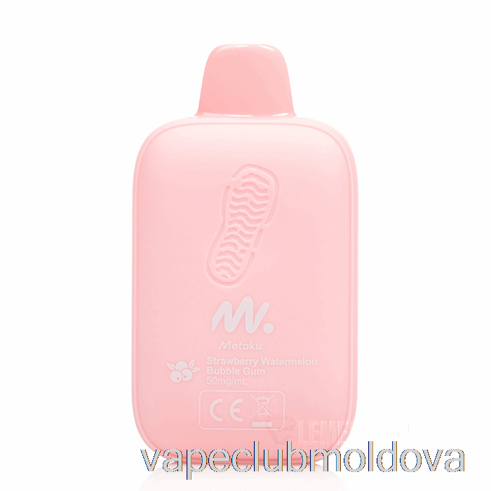Vape Mod Metaku Moonwalk 9000 De Unică Folosință, Căpșuni, Pepene Verde, Gumă De Mestecat